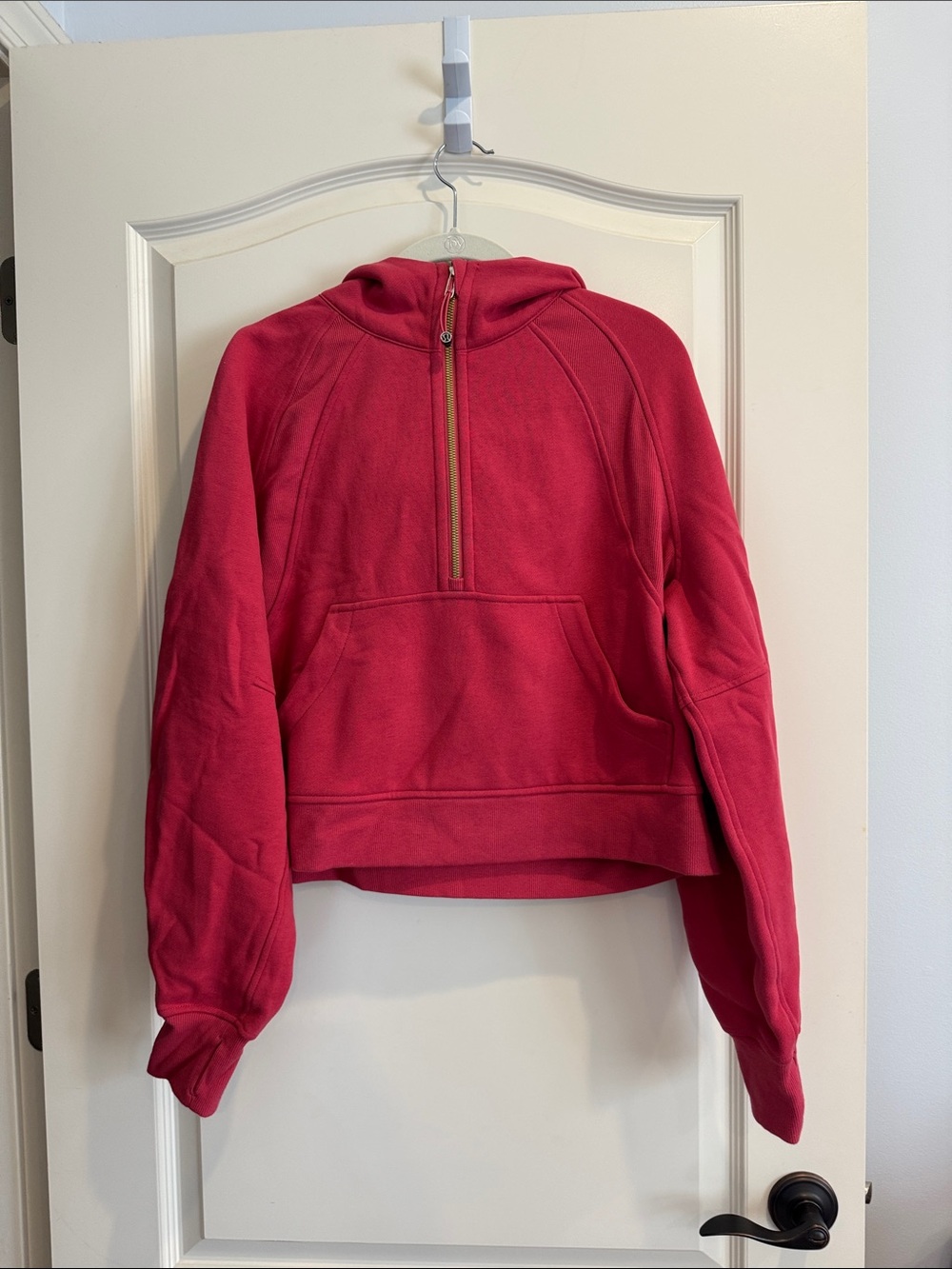 Lululemon Women's Pink Half-Zip Pullover Hoodie